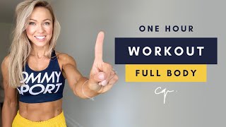 1 Hour FULL BODY WORKOUT at Home  No Jumping [upl. by Suciram]