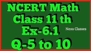 Class 11thEx61Q 5678910  Linear Inequalities  Maths CBSE NCERT [upl. by Sudnac]