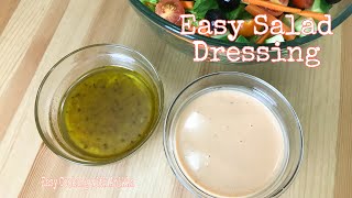 Easy Salad Dressings  Really Quick [upl. by Aihsenak]