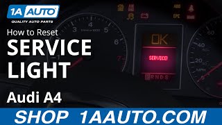 How to Reset Service Light 0409 Audi A4 [upl. by Iadrahs]