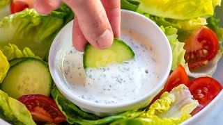 Easy Homemade Ranch Dressing Recipe [upl. by Assirroc]