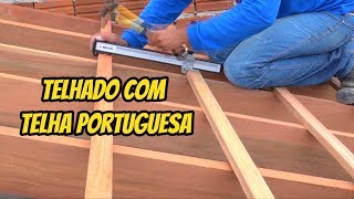 COMO FAZER TELHADO DE TELHA COLONIAL DIY [upl. by Ehc666]