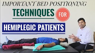 HOW TO POSITION A HEMIPLEGICPARALYSIS PATIENT IN SUPINE LYING PART1 [upl. by Leddy]