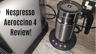 Nespresso Aeroccino 4 Milk Frother Review  Worth upgrading from the Aeroccino 3 [upl. by Saxe]