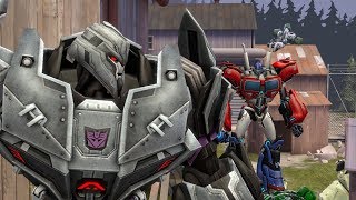 SFM  Optimus Prime vs Megatron and his Decepticons Transformers Fight Scene Animation [upl. by Crista]