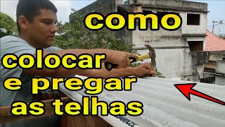 Como PREGAR telha brasilit [upl. by Yraillih]