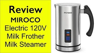 Review Miroco Milk Frother  How to make froth milk at home [upl. by Dnalhsa904]