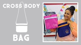 Cross Body Bag With Embroidery Easy Craft Project with Vanessa of Crafty Gemini Creates [upl. by Hanan]