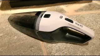 Holife Handheld Cordless Lithium Vacuum Cleaner Review [upl. by Burne]