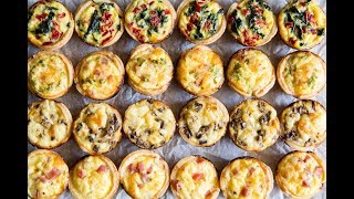 Mini Quiche 4 Ways [upl. by Oirretna]