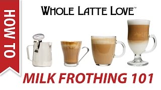 Milk Frothing for Beginners [upl. by Quartus]