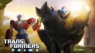 Transformers Prime  The Origin Story of Optimus Prime amp Megatron  Transformers Official [upl. by Ahsika]