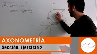 Axonométrico Sección Ejercicio 2 [upl. by Petronia677]