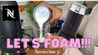 How To Foam Milk With Aeroccino 3 Make Coffee With Foam Tips amp Tricks  Easy Foamed Latte Recipe [upl. by Leanor]