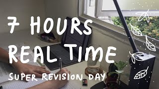 Study with me  7 HOUR SUPER REVISION DAY Exam Week [upl. by Ahsets92]