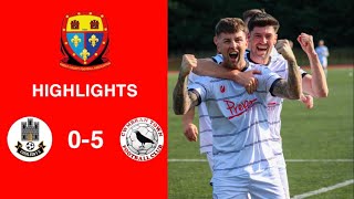 Caerleon 05 Cwmbrân Town  Gwent FA Senior cup  Quarter final highlights [upl. by Acirej206]