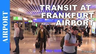 TRANSIT WALK AT FRANKFURT Airport FRA Terminal 1  Connection Flight Transfer Arriving amp Departing [upl. by Ginder]